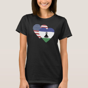 National Flag of Lesotho souvenir  for men women   T-Shirt