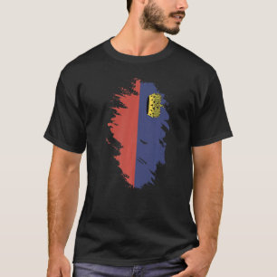 National Flag of Liechtenstein souvenir  for men w T-Shirt