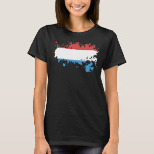 National Flag of Luxembourg souvenir  for men wome T-Shirt