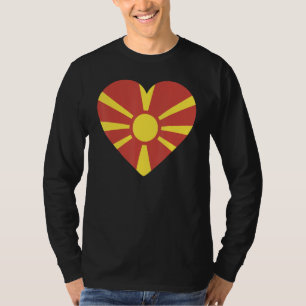 National Flag of Macedonia souvenir for men women T-Shirt