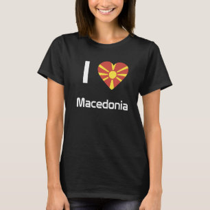 National Flag of Macedonia souvenir  for men women T-Shirt