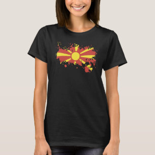 National Flag of Macedonia souvenir for men women T-Shirt