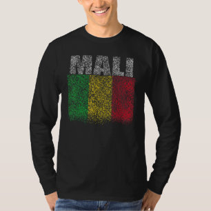 National Flag of Mali souvenir  for men women 3 T-Shirt