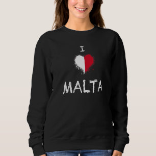 National Flag of Malta souvenir for men women 3 Sweatshirt