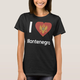 National Flag of Montenegro souvenir for men wome T-Shirt