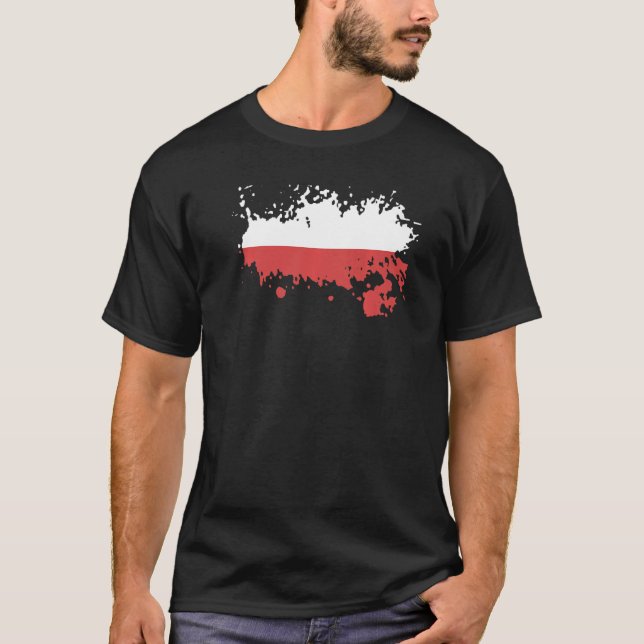 National Flag of Poland souvenir for men women T-Shirt (Front)
