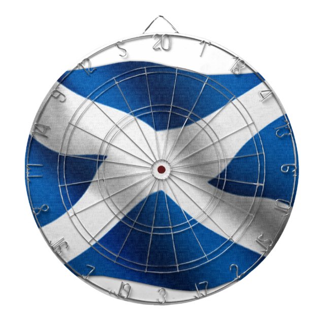 National Flag of Scotland & St Andrew Patriotic Dartboard (Front)