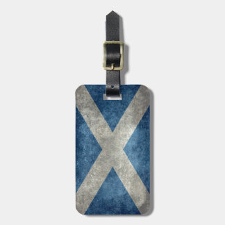 National flag of Scotland - Vintage version Luggage Tag