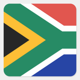 National flag of South Africa - Authentic version Square Sticker