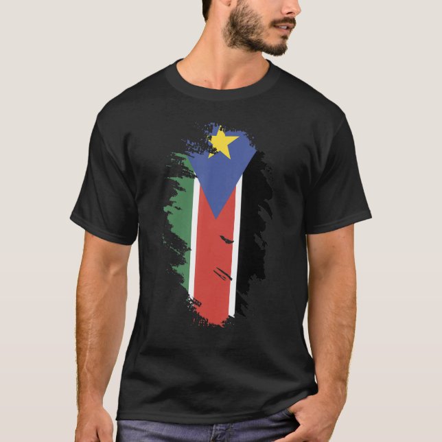 National Flag of South Sudan souvenir   for men wo T-Shirt (Front)