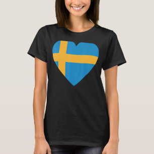 National Flag of Sweden souvenir  for men women 2 T-Shirt