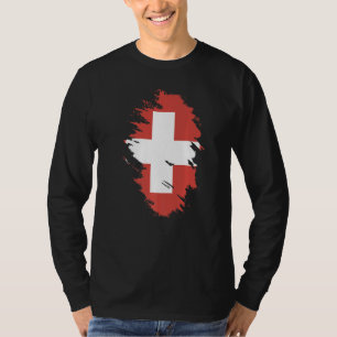 National Flag of Switzerland souvenir for men wom T-Shirt