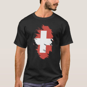 National Flag of Switzerland souvenir for men wom T-Shirt