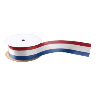 National Flag of the Netherlands, Holland, Dutch Satin Ribbon