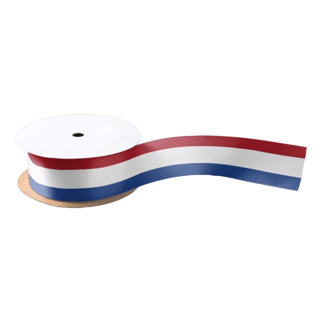 National Flag of the Netherlands, Holland, Dutch Satin Ribbon (Spool)