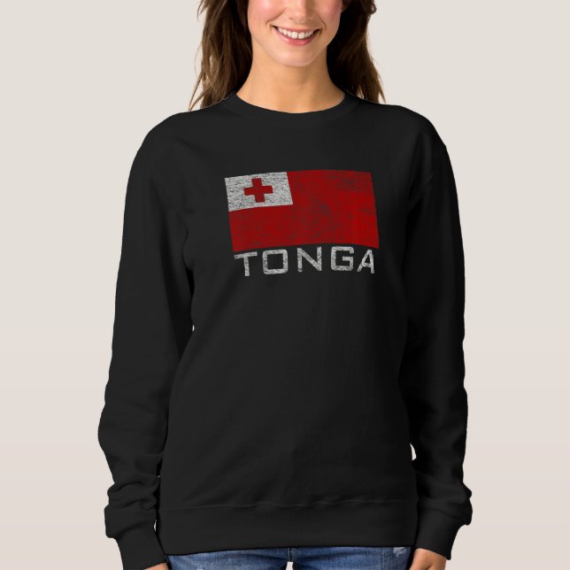 National Flag Of Tonga Sweatshirt (Front)