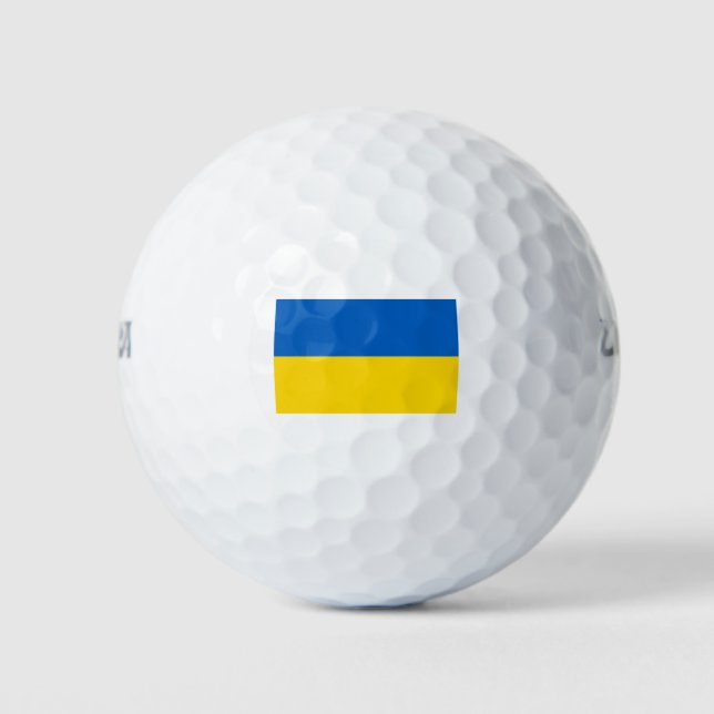 National Flag of Ukraine / Yкраїна Golf Balls (Front)