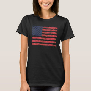 National Flag of USA souvenir for men women 6 T-Shirt
