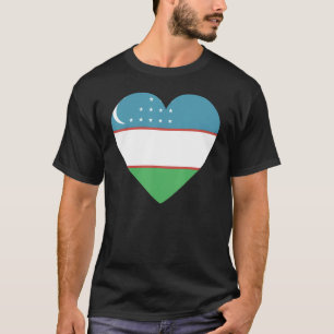 National Flag of Uzbekistan souvenir for men wome T-Shirt