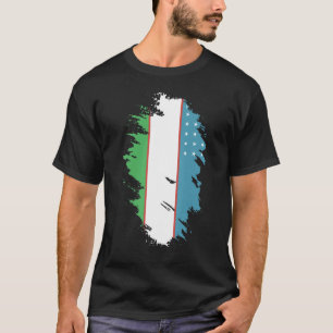 National Flag of Uzbekistan souvenir for men wome T-Shirt