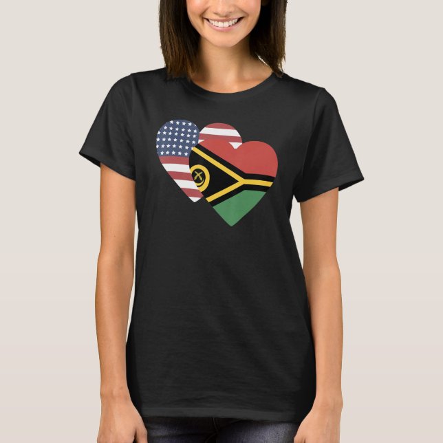 National Flag of Vanuatu souvenir   for men women T-Shirt (Front)