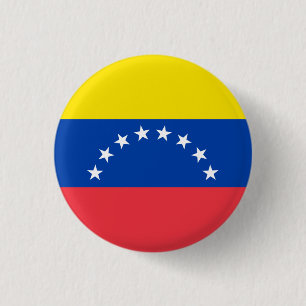 National flag of Venezuela 3 Cm Round Badge