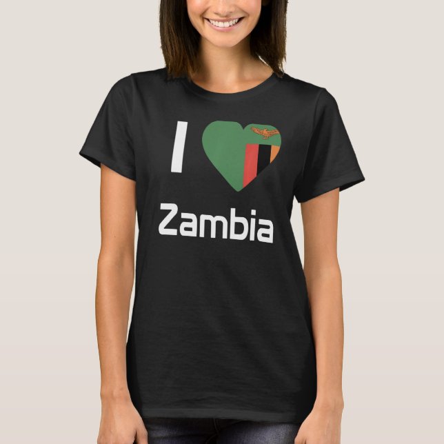 National Flag of Zambia souvenir  for men women  2 T-Shirt (Front)