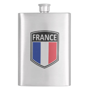 National - France Hip Flask