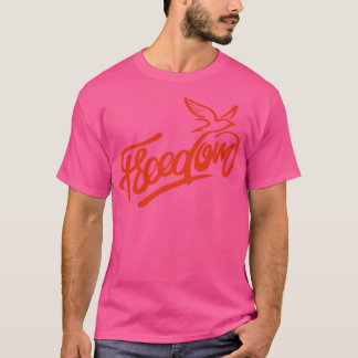 National freedom day lettering T-Shirt