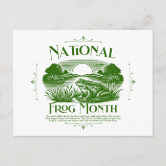 National Frog Month Postcard