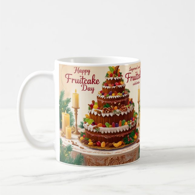 National Fruitcake Day Coffee Mug (Left)