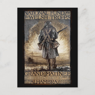 National Fundraiser for Welsh Troops Postcard