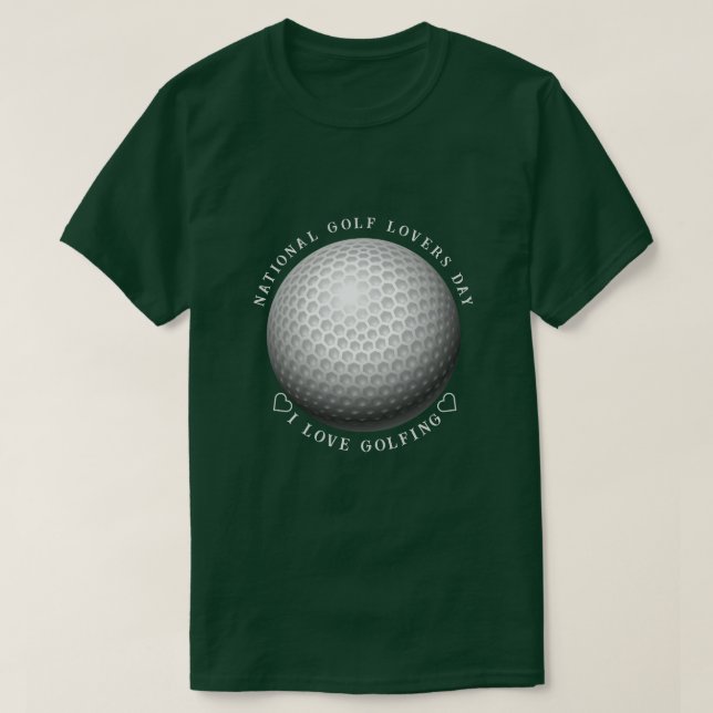 National Golf Day  Sports T-Shirt (Design Front)