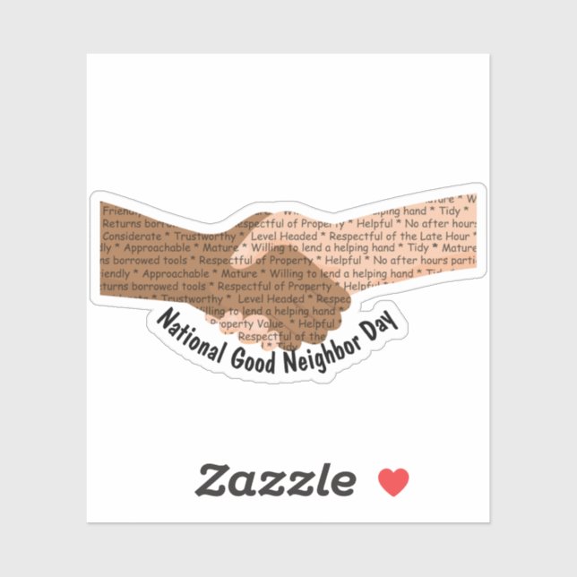 National Good Neighbour Day (Sheet)