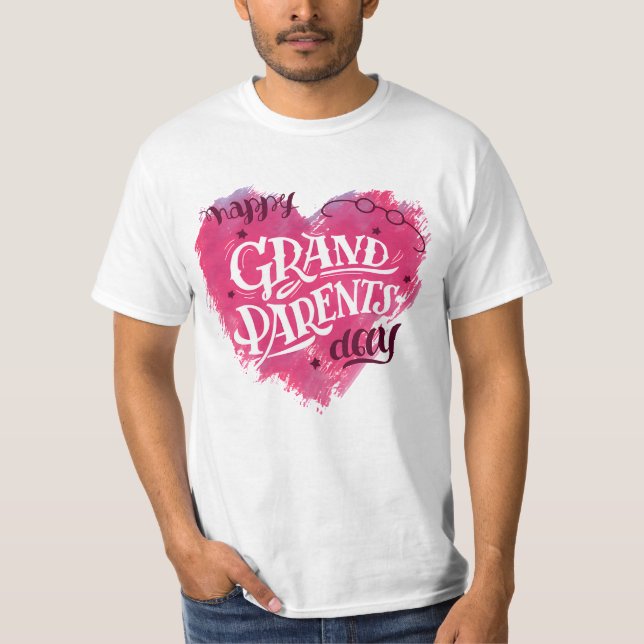 " National Grandparents Day Illustrations " T-Shirt (Front)