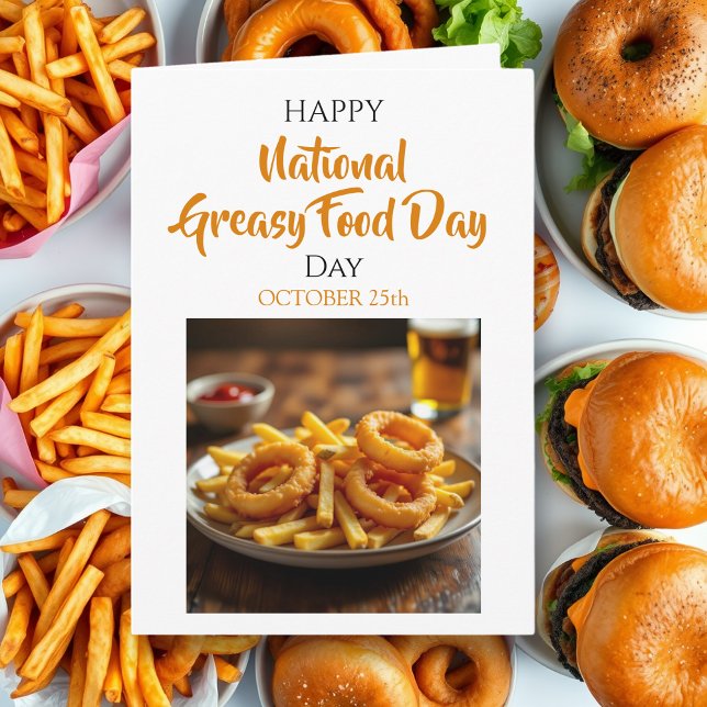 National Greasy Foods Day | October 25th Card (Creator Uploaded)