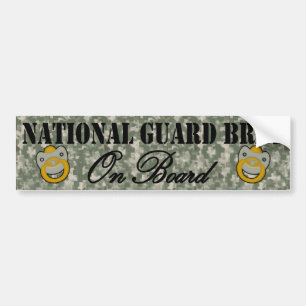 National Guard Brat On Board (Window Sticker) Bumper Sticker