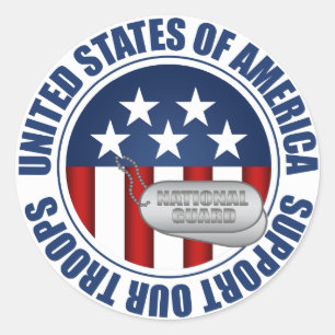 National Guard Classic Round Sticker