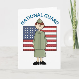 National Guard Female Customisable Card