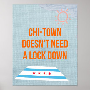 National Guard in Chicago Protest Poster