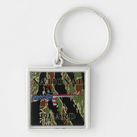 National Guard M16 Keychain Tiger Stripe