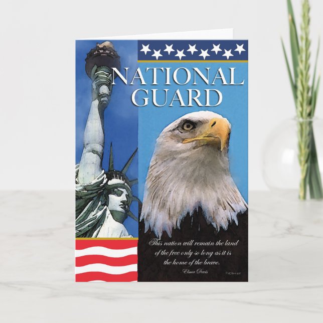 National Guard Patriotic Troop Support Card (Front)