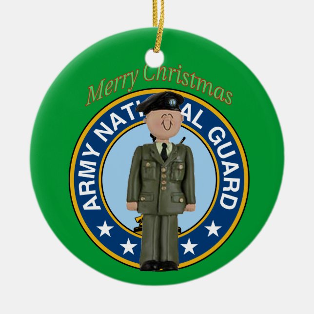National Guard Soldier Christmas Ornament (Front)