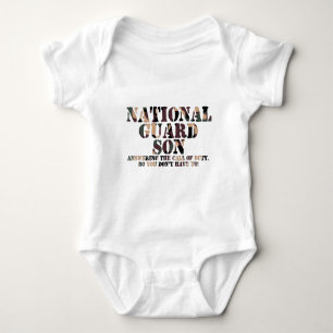 National Guard Son Answering Call Baby Bodysuit