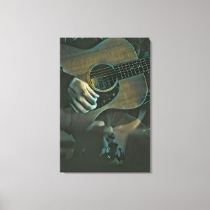 national guitar day gift canvas print