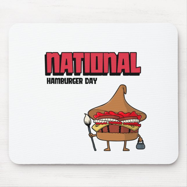 National Hamburger Day Mouse Pad (Front)