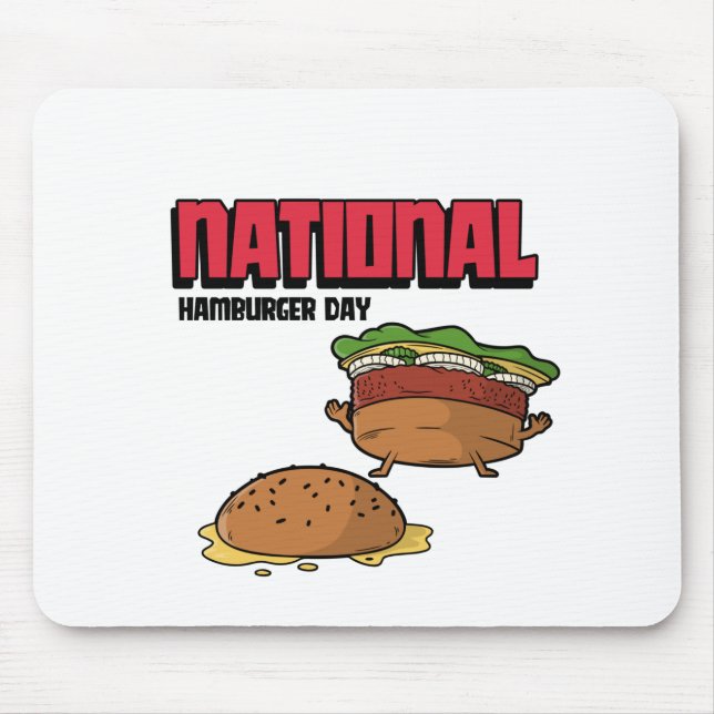 National Hamburger Day Mouse Pad (Front)