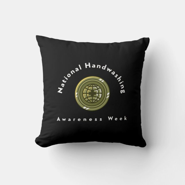 National Handwashing Awareness Week  Cushion (Front)