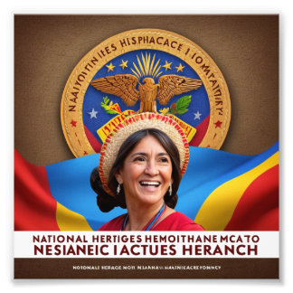 National Hispanic Heritage Month 3d Photo Print