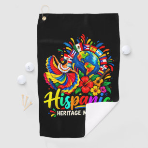 National Hispanic Heritage Month All Countries Golf Towel